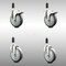 Service Caster 5 Inch 316SS Thermoplastic Rubber Swivel 1 Inch Stem Caster Lock Brake, 2PK SCC-SS316TTLEX20S514-TPRB-2-S-2-1 - alternate 1